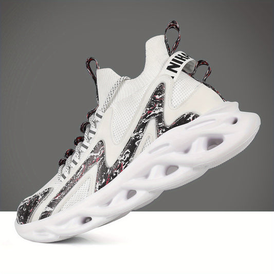 Men's Shock Absorption Blade Shoes Lace Up Non Slip Shoes