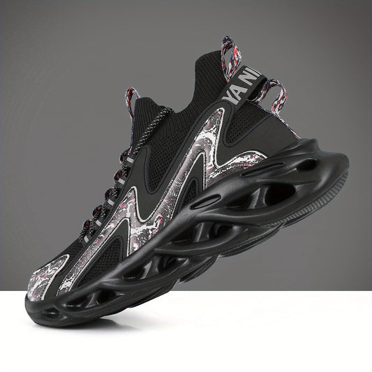 Men's Shock Absorption Blade Shoes Lace Up Non Slip Shoes