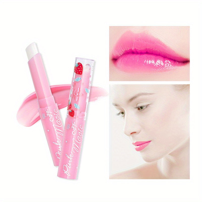 Strawberry Lip Balm Magic Temperature Changing Lips Natural Balm