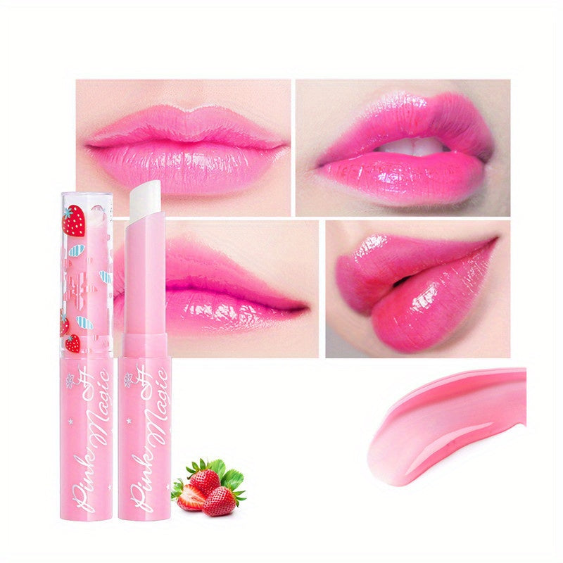 Strawberry Lip Balm Magic Temperature Changing Lips Natural Balm