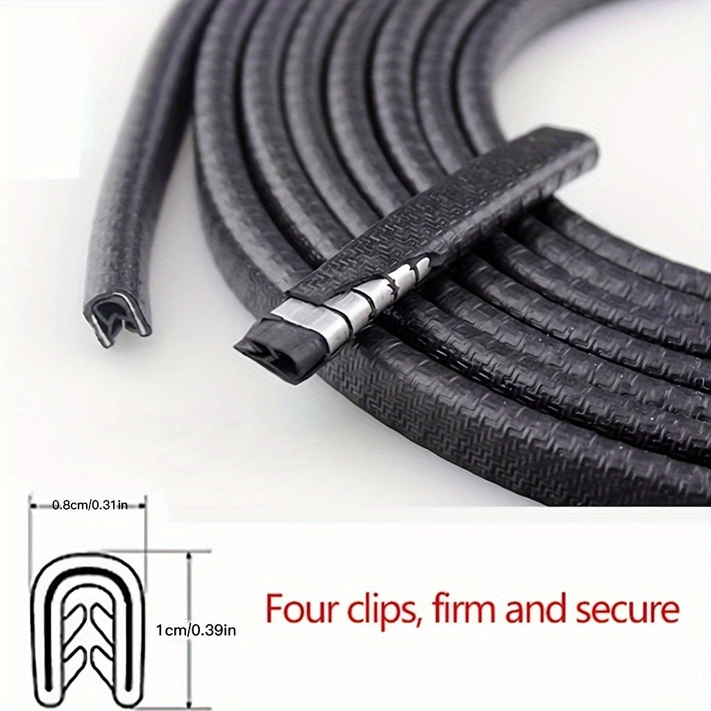 Car Door Edge Protector Anti-collision Strip Sound Proof Rubber Strip