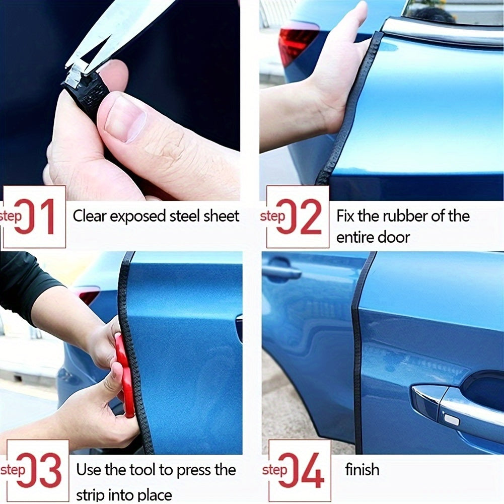 Car Door Edge Protector Anti-collision Strip Sound Proof Rubber Strip
