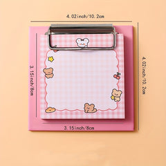4pcs Cartoon Clipboard Notepads 30sheets Each