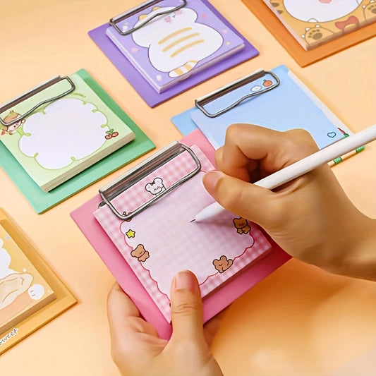 4pcs Cartoon Clipboard Notepads 30sheets Each