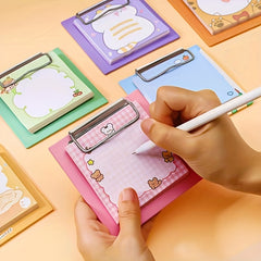 4pcs Cartoon Clipboard Notepads 30sheets Each