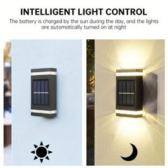Outdoor Solar Wall Lamp Waterproof UP and Down Wall Light