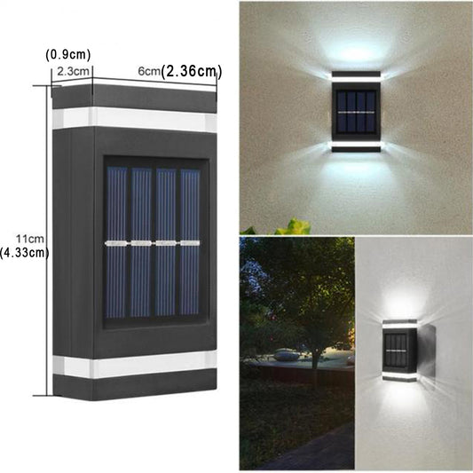 Outdoor Solar Wall Lamp Waterproof UP and Down Wall Light