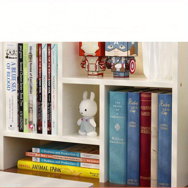 Desktop Office Organizer Wooden Bookshelf
