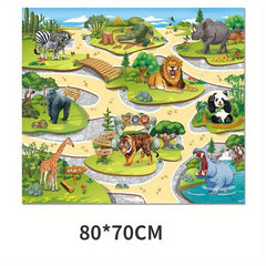 Dinosaur Toy Animal Game Carpet Crawling Mat Waterproof Map