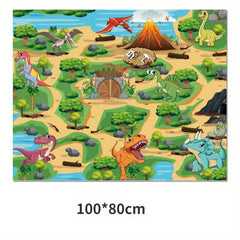 Dinosaur Toy Animal Game Carpet Crawling Mat Waterproof Map