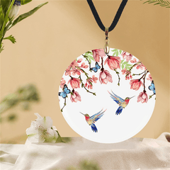 Butterfly And Flower Adjustable Chain Necklace Halloween Christmas Gift