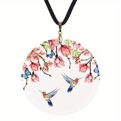Butterfly And Flower Adjustable Chain Necklace Halloween Christmas Gift