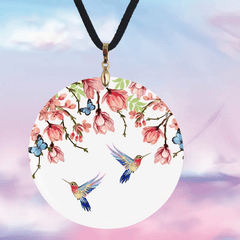 Butterfly And Flower Adjustable Chain Necklace Halloween Christmas Gift