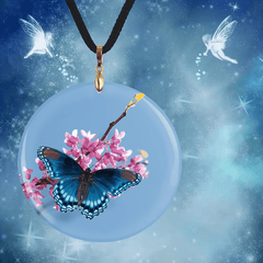 Butterfly Pendant Couple Name Necklaces Chain Adjustable Length