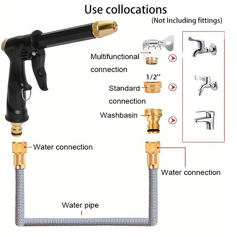 Adjustable High Pressure Washer Gun Car Wash Machine Garden Watering Hose Nozzle