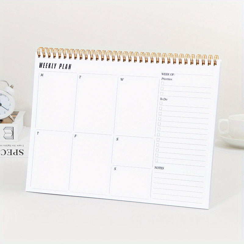 A4 Weekly Planner 50 Sheets 100gsm Paper Productivity Tracker
