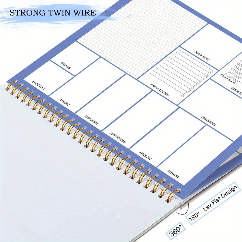 A4 Weekly Planner 50 Sheets 100gsm Paper Productivity Tracker
