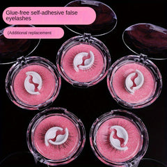 5 Pairs Self Adhesive False Eyelashes Natural Curly Reusable