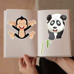 Zoo Animal DIY Stickers Set - Cartoon Puzzle Decoration