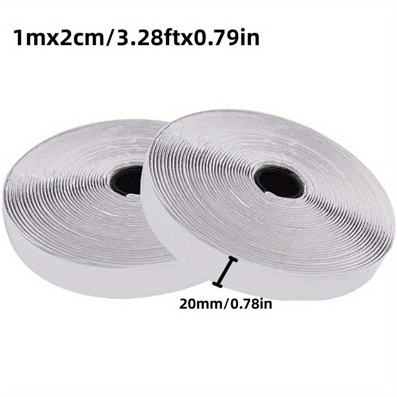 1pc Hook Loop Strips Adhesive Heavy Duty Tape Double Sided Hook Loop Rolls