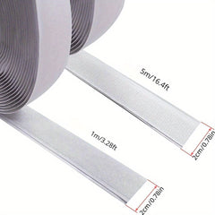 1pc Hook Loop Strips Adhesive Heavy Duty Tape Double Sided Hook Loop Rolls