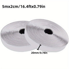 1pc Hook Loop Strips Adhesive Heavy Duty Tape Double Sided Hook Loop Rolls