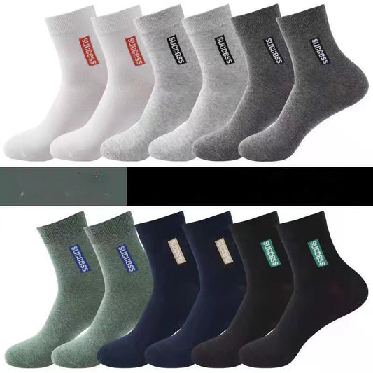 Men's Sports Socks Anti-odor Sweat-absorbing Mid-calf Low-cut Ankle Socks