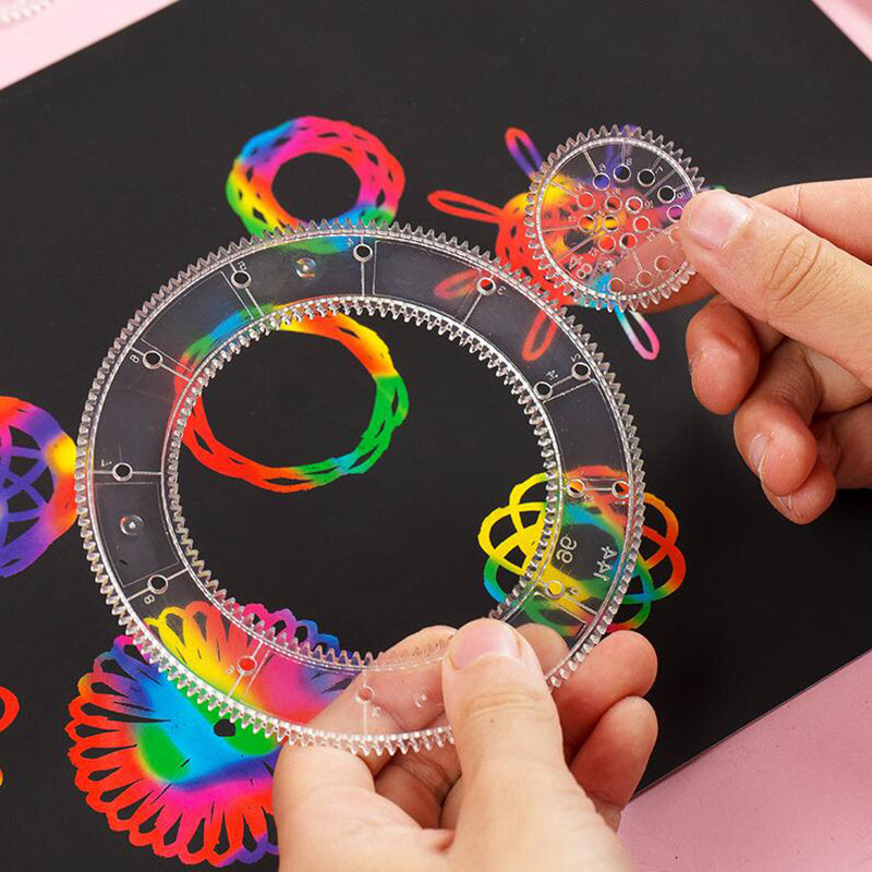 Spirograph Arts Craft Kit Amazing Designs Scratch Off Paper