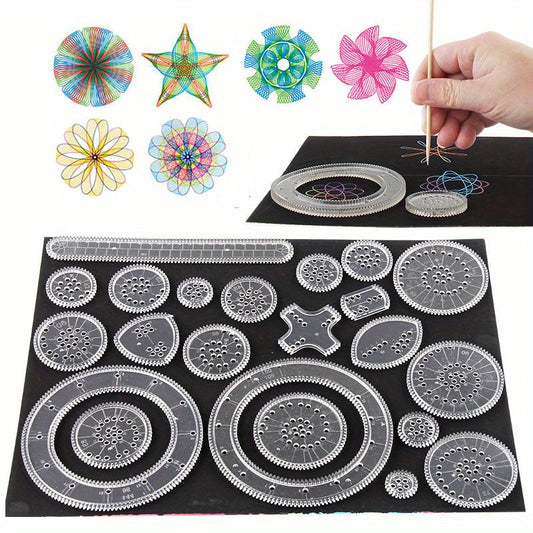 Spirograph Arts Craft Kit Amazing Designs Scratch Off Paper