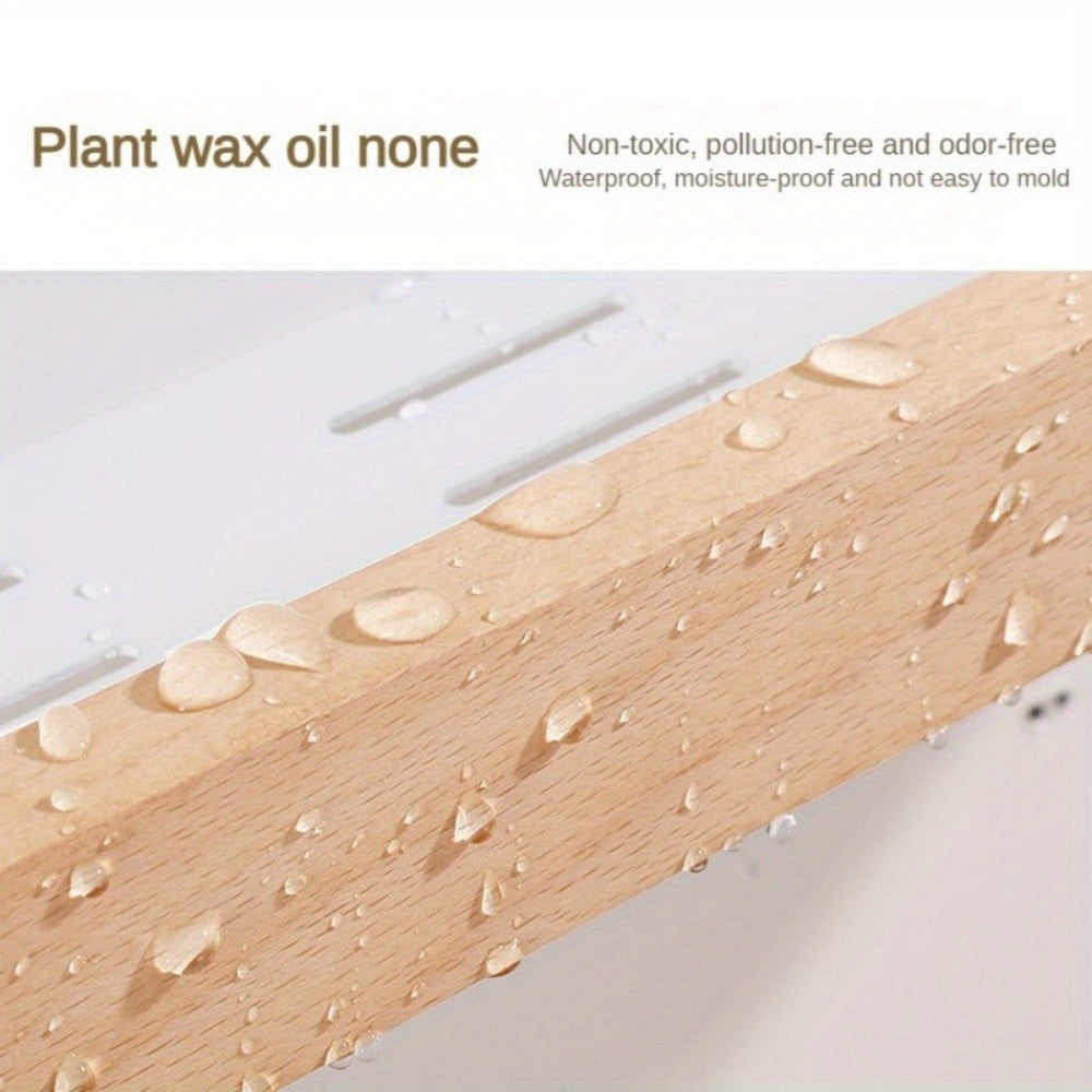Kitchen Seasoning Rack Wall-mounted Solid Wood Shelf