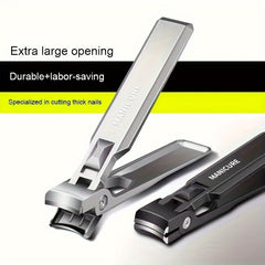 2pcs Nail Clippers Set for Thick Nails with Nail File Pedicure Tool