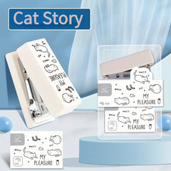 Mini Portable Cartoon Stapler Set for Students