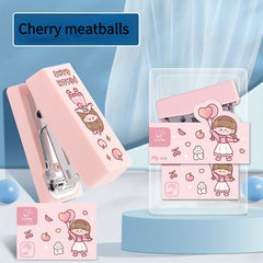 Mini Portable Cartoon Stapler Set for Students