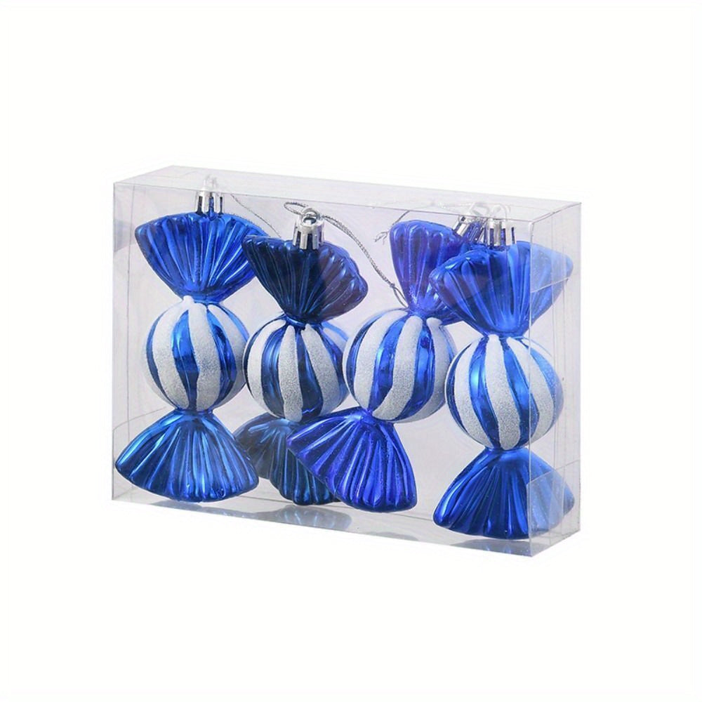 Christmas Candy Pendant Tree Decoration, 4pcs/Box