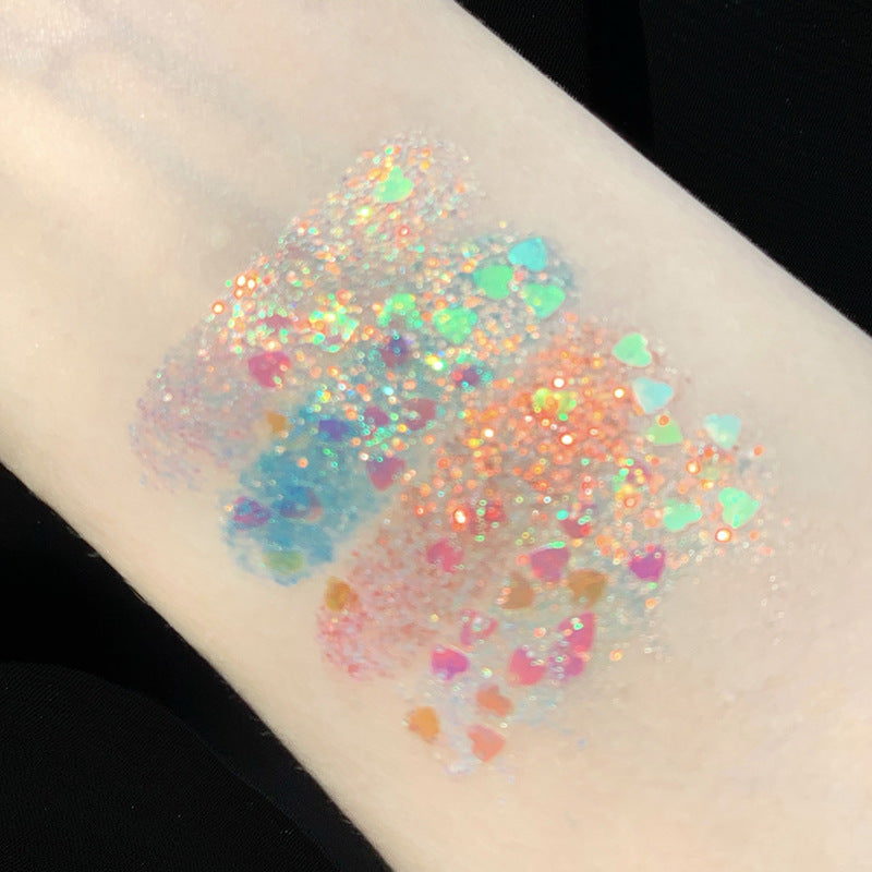 Sequins Eyeshadow Palette Glitter Eyeshadow Golden Silver