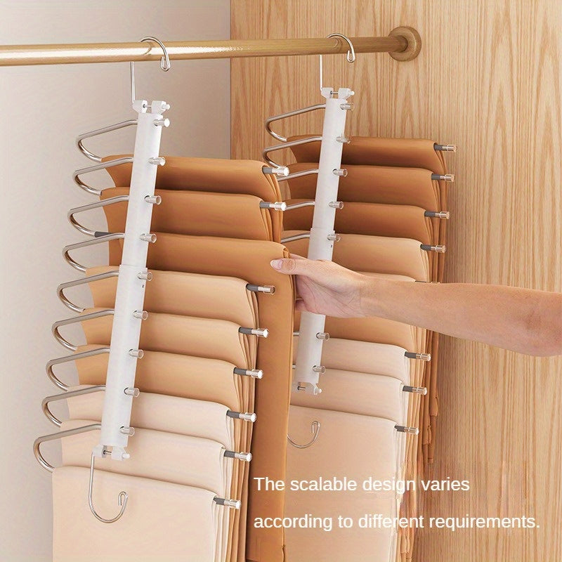 1pc Retractable Pants Rack Multifunctional Layer Pants Hanger
