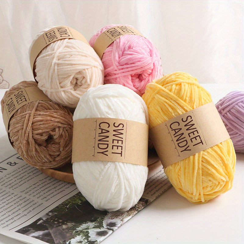 10pcs Chenille Yarns Soft Knitting Crochet Hand Knitted Line 150m 40g