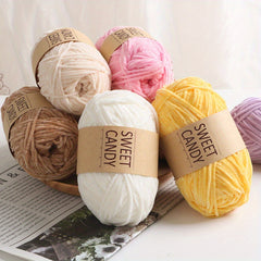 10pcs Chenille Yarns Soft Knitting Crochet Hand Knitted Line 150m 40g
