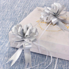 50 Pcs Gift Wrap Bows - Pull Bows for Christmas Wrapping - DIY Craft Bows