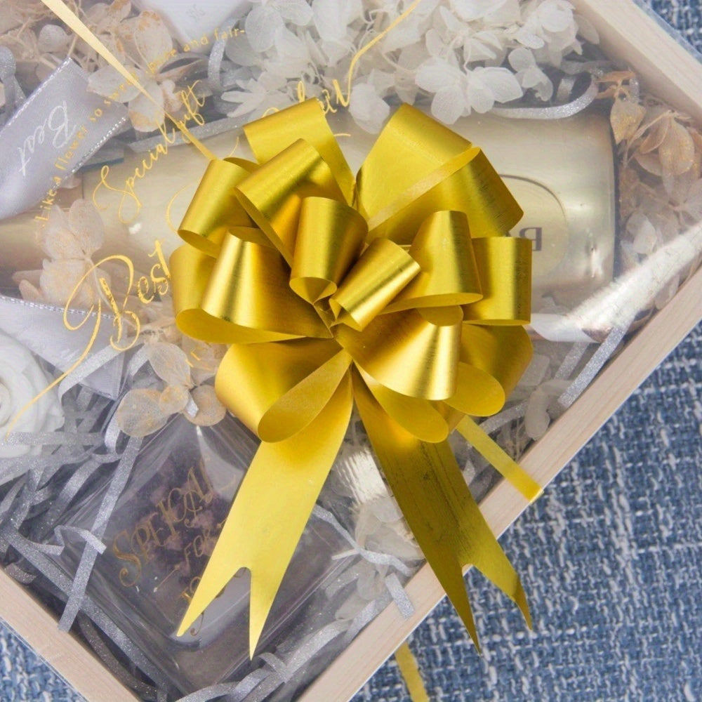 50 Pcs Gift Wrap Bows - Pull Bows for Christmas Wrapping - DIY Craft Bows