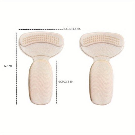 T-Shaped Heel Patch for Women's High Heels - Anti-Wear & Anti-Drop - One Size