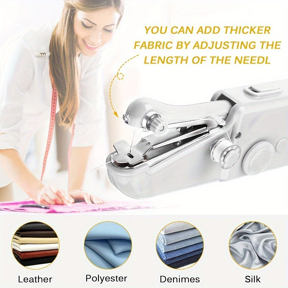 Mini Portable Handheld Sewing Machine for Fabrics Children's Clothes