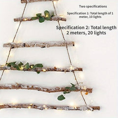 Waterproof Fairy String Lights 10 Micro Starry LEDs Silvery Copper Wire