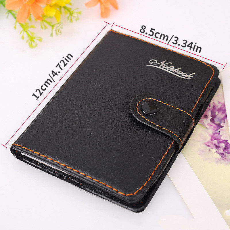 PU Surface Belt Buckle Notebook With Pen