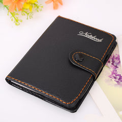 PU Surface Belt Buckle Notebook With Pen