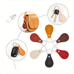 High-end Tumbled PU Leather Key Pendant DIY Gift Accessories