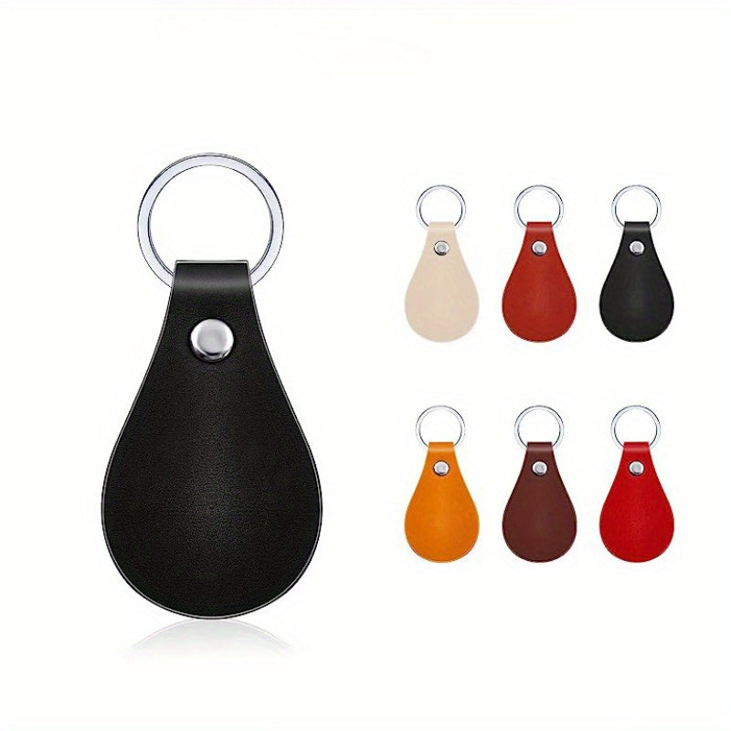 High-end Tumbled PU Leather Key Pendant DIY Gift Accessories