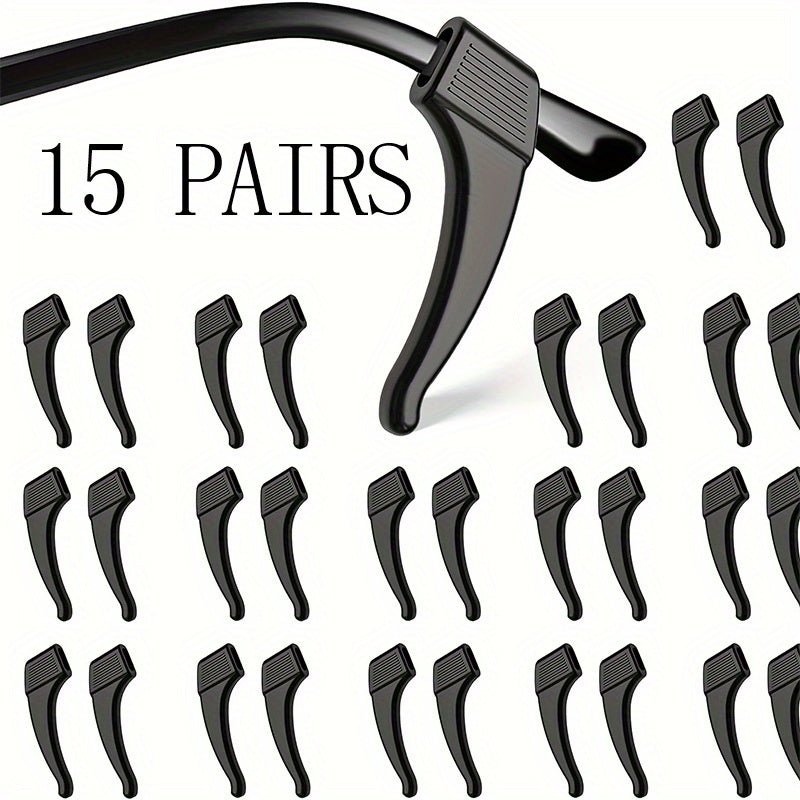 15 Pairs Silicone Glasses Anti-Slip Accessories Ear Protection Covers