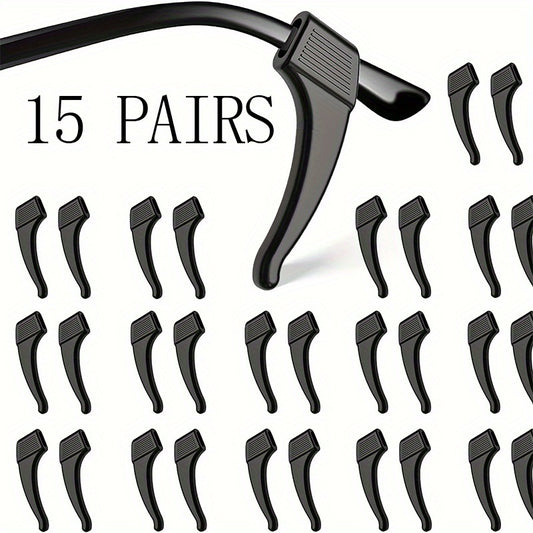 15 Pairs Silicone Glasses Anti-Slip Accessories Ear Protection Covers
