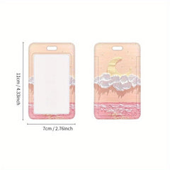 Sun Moon Crad Holder Set Access Protection Work ID Souvenir Display